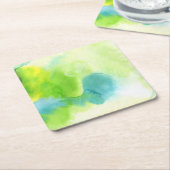 Handgemalter Hintergrund 16 des abstrakten Rechteckiger Pappuntersetzer (angewinkelt)