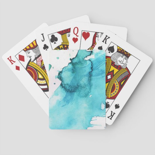 Handgemalter Hintergrund 2 des abstrakten Spielkarten (Rückseite)