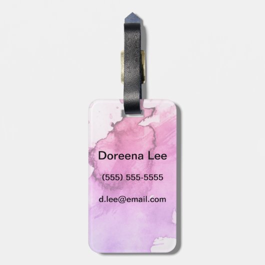 Handgemalter Hintergrund 5 des abstrakten Gepäckanhänger (Rückseite vertikal)