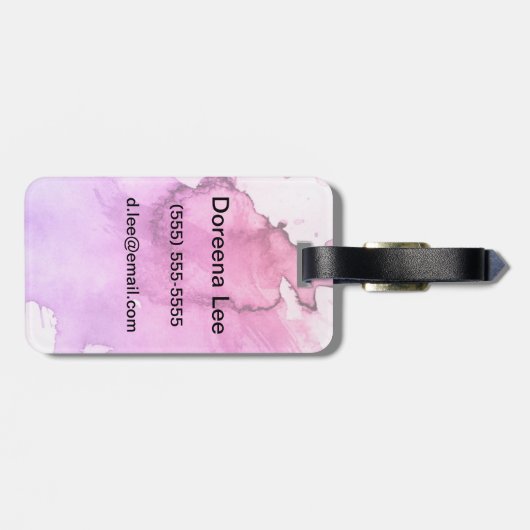 Handgemalter Hintergrund 5 des abstrakten Gepäckanhänger (Rückseite horizontal)