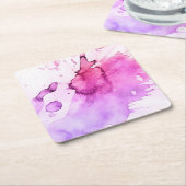 Handgemalter Hintergrund 5 des abstrakten Rechteckiger Pappuntersetzer (angewinkelt)