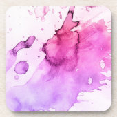 Handgemalter Hintergrund 5 des abstrakten Untersetzer (Vorderseite)