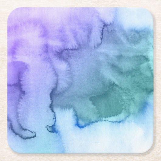 Handgemalter Hintergrund 6 des abstrakten Rechteckiger Pappuntersetzer (Vorderseite)