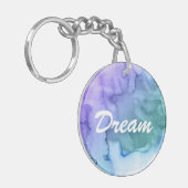 Handgemalter Hintergrund 6 des abstrakten Schlüsselanhänger (Vorderseite links)