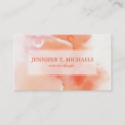 Handgemalter Hintergrund 6 des abstrakten Visitenkarte (Vorderseite)