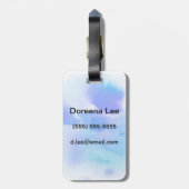 Handgemalter Hintergrund des abstrakten Watercolor Gepäckanhänger (Rückseite vertikal)