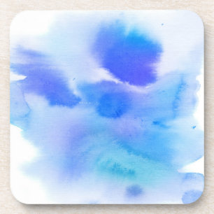 Handgemalter Hintergrund des abstrakten Watercolor Getränkeuntersetzer