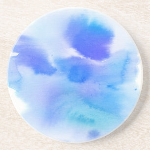 Handgemalter Hintergrund des abstrakten Watercolor Sandstein Untersetzer
