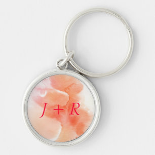 Handgemalter Hintergrund des abstrakten Watercolor Schlüsselanhänger