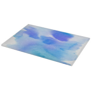 Handgemalter Hintergrund des abstrakten Watercolor Schneidebrett