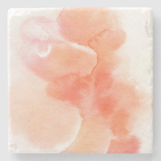 Handgemalter Hintergrund des abstrakten Watercolor Steinuntersetzer (Vorderseite)