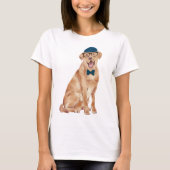 Handgemalter Labrador Hund T-Shirt (Vorderseite)