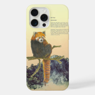 Handgemalter süßer Roter Panda iPhone 15 Pro Max Hülle