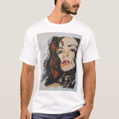 Handgemalter T - Shirt durch Kennzeichen Elsen (Vorderseite)