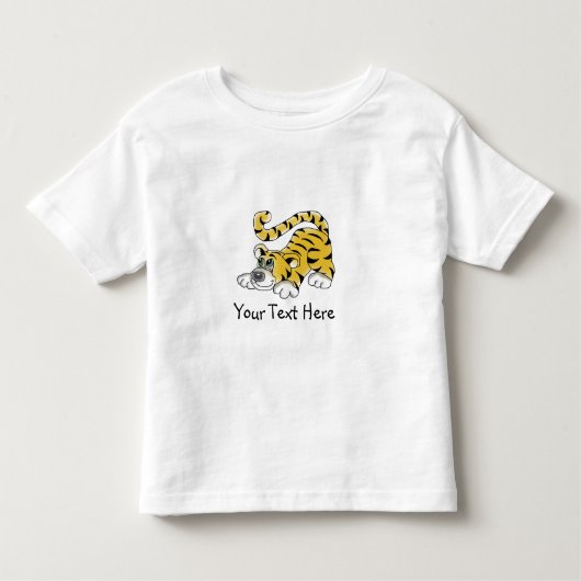 Handgemalter Tiger für Kinder - FERTIGEN Sie Kleinkind T-shirt (Vorderseite)