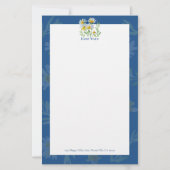 Handgemaltes Aquarell-Blumen-Schreibpapier (Vorderseite)