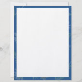 Handgemaltes Aquarell-Blumenmuster-Briefkopf Briefbogen (Rückseite)
