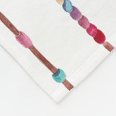 Handgemaltes Aquarell Dreamcatcher bördelt Feder Fleecedecke (Ecke)