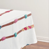 Handgemaltes Aquarell Dreamcatcher bördelt Feder Tischdecke (Beispiel)