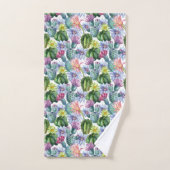 Handgemaltes Aquarell-Kaktus-Muster Badhandtuch Set (Handtuch)