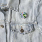 Handgemaltes Aquarell-Kaktus-Muster Button (Beispiel)