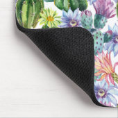 Handgemaltes Aquarell-Kaktus-Muster Mousepad (Ecke)