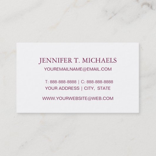 Handgemaltes Aquarell-Kaktus-Muster Visitenkarte (Rückseite)