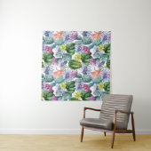 Handgemaltes Aquarell-Kaktus-Muster Wandteppich (Beispiel)