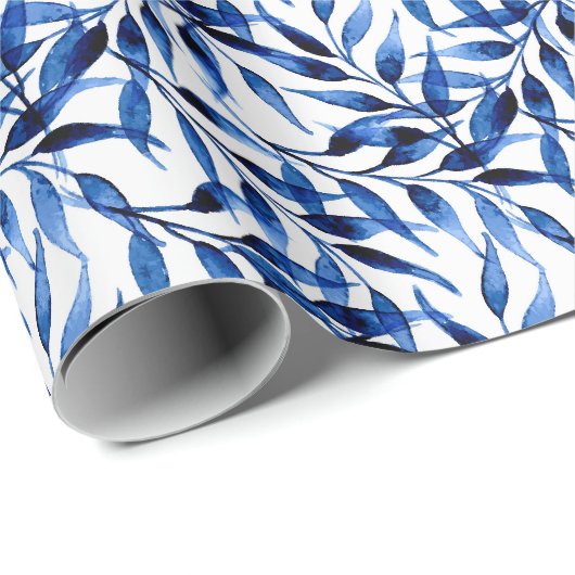 Handgemaltes Aquarell-Tinten-Muster Geschenkpapier (Rolleneckpunkt)