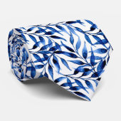 Handgemaltes Aquarell-Tinten-Muster Krawatte (Gerollt)