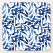 Handgemaltes Aquarell-Tinten-Muster Rechteckiger Pappuntersetzer (Vorderseite)