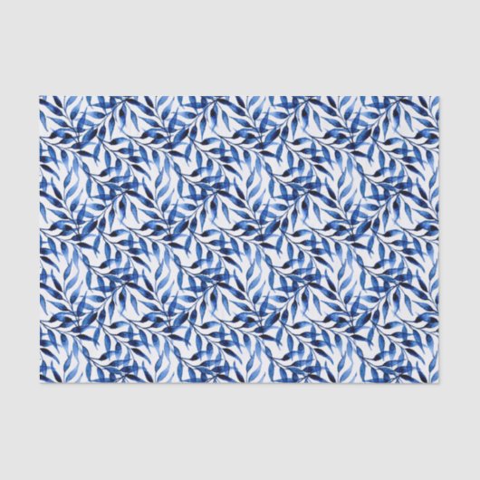 Handgemaltes Aquarell-Tinten-Muster Seidenpapier (Vorderseite)