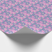 Handgemaltes Blumenmuster-Wrap-Papier-Rolle Geschenkpapier (Ecke)
