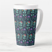 Handgemaltes exotisches Blumenmuster-23206 Milchtasse (Rechte Ecke)