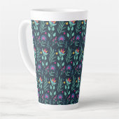 Handgemaltes exotisches Blumenmuster-23206 Milchtasse (Linke Ecke)