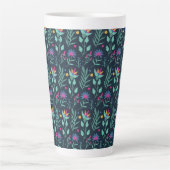 Handgemaltes exotisches Blumenmuster-23206 Milchtasse (Vorderseite)