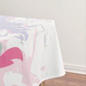 Handgemaltes Flamingo-Design Tischdecke (Beispiel)