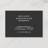 Handgemaltes Gold gemalte Blumen-Geschäfts-Karte Visitenkarte (Rückseite)