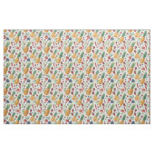 Handgemaltes Wasserfarben-Gemüse- und Obst-Muster Stoff (Fat Quarter (45,7 x 55,9 cm))