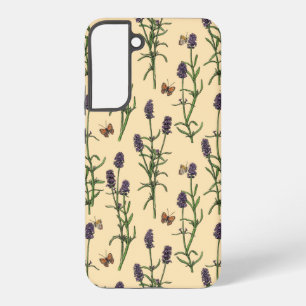Handgemaltes Wasserfarben- und Tintemuster mit Lav Samsung Galaxy Hülle