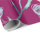 Handgemaltes Watercolor-Rosen-Verpackungs-Papier Geschenkpapier (Rolleneckpunkt)