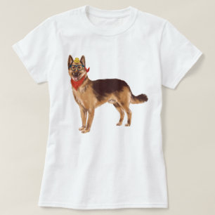 Handgemälzter deutscher Schäferhund T-Shirt