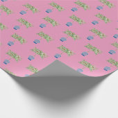 Handgemälztes Orange Tree Ginger Jar Wrapping Pape Geschenkpapier (Ecke)