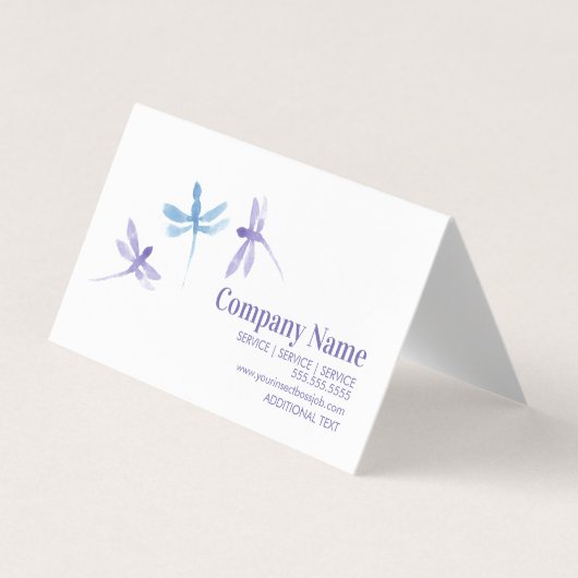 Handgemälztes Unternehmen für Wasserfarben Visitenkarten (Vorderseite)