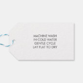 Handgepackter Strick mit Liebe, handgemachte Gesch Geschenkanhänger (Rückseite Horizontal)