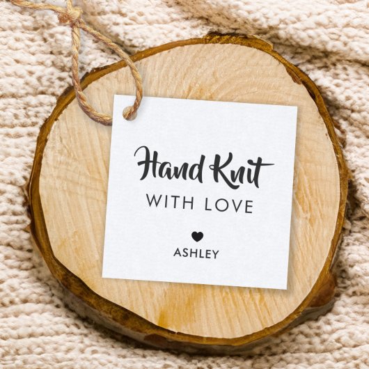 Handgepackter Strick mit Liebe, handgemachte Gesch Geschenkanhänger