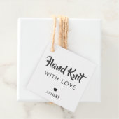Handgepackter Strick mit Liebe, handgemachte Gesch Geschenkanhänger (Beispiel)