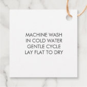 Handgepackter Strick mit Liebe, handgemachte Gesch Geschenkanhänger (Rückseite)