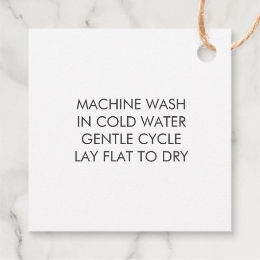 Handgepackter Strick mit Liebe, handgemachte Gesch Geschenkanhänger (Rückseite)