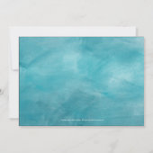 Handgepflückte Hydrangeas Bridal Dusche Einladung (Rückseite)